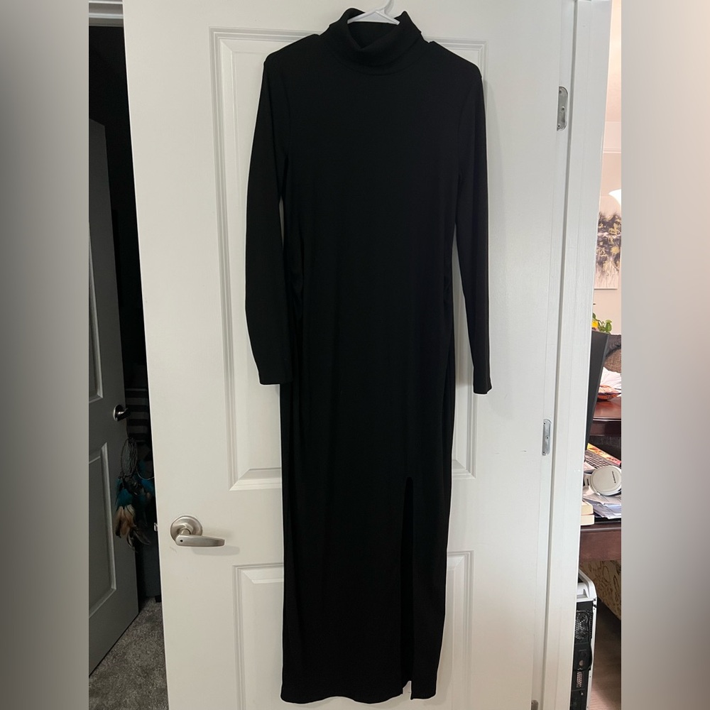 SHEIN Classic Black Long Sleeve Dress